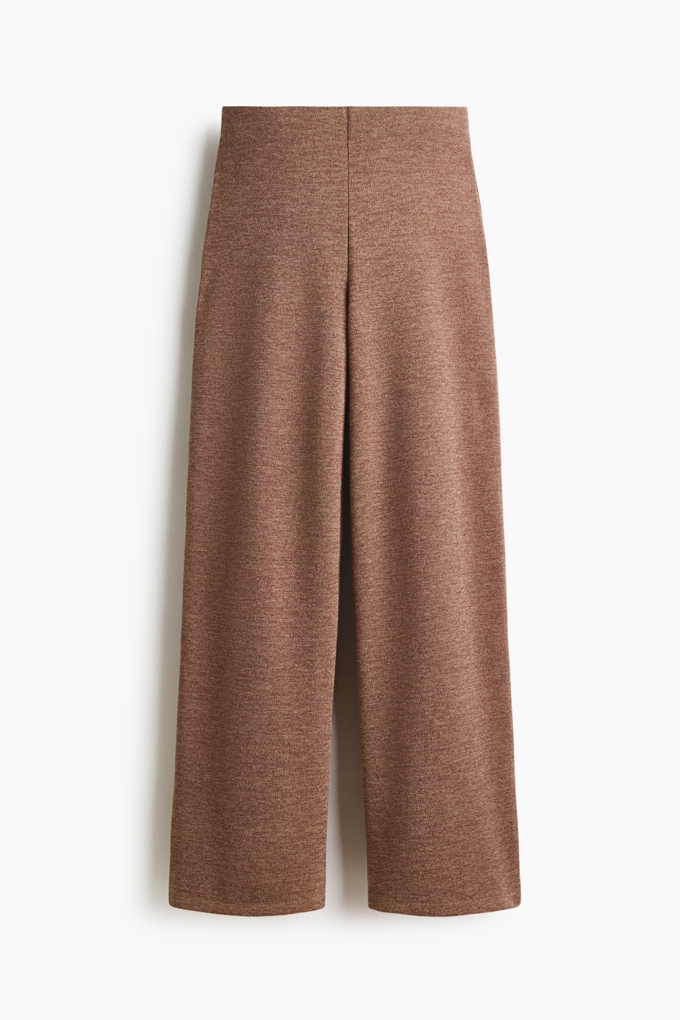 Straight-Leg Jersey Pants - Brown melange - Ladies | H&M US