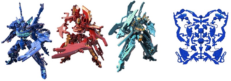 バンダイ、捨てるフレームがない新型プラモ「超次元変形フレームロボ