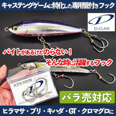 D-CLAW(ディークロウ)KEY HOOK(キーフック) 3/0 4/0 5/0 6/0 | ルアー