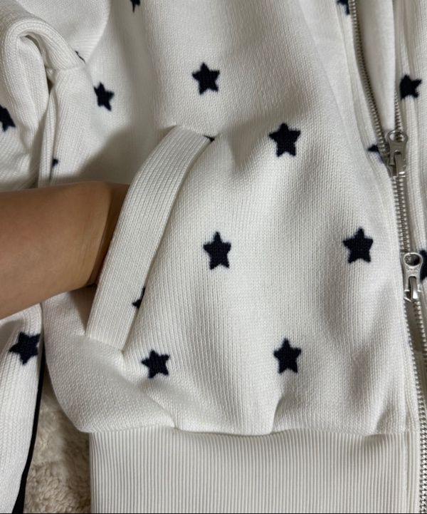MUSINSA | SETUPEXE STAR SPORTY ZIP-UP / WHITE