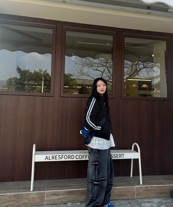 MUSINSA公式 | CRANK ローズドットトラックジャケット_ブラック