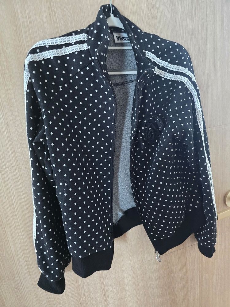 MUSINSA公式 | CRANK ローズドットトラックジャケット_ブラック