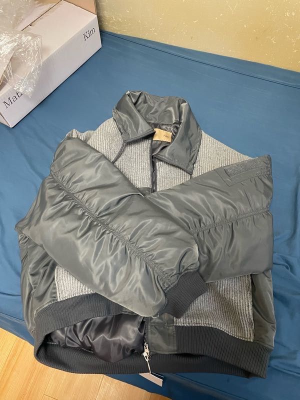 MUSINSA公式 | MATIN KIM UTILITY KNIT JUMPER FOR MEN IN GREY