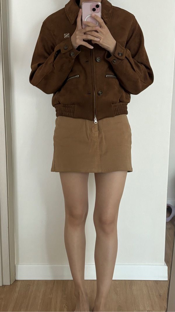 MUSINSA公式 | SATUR (W) テオフォックススエードショートジャケット