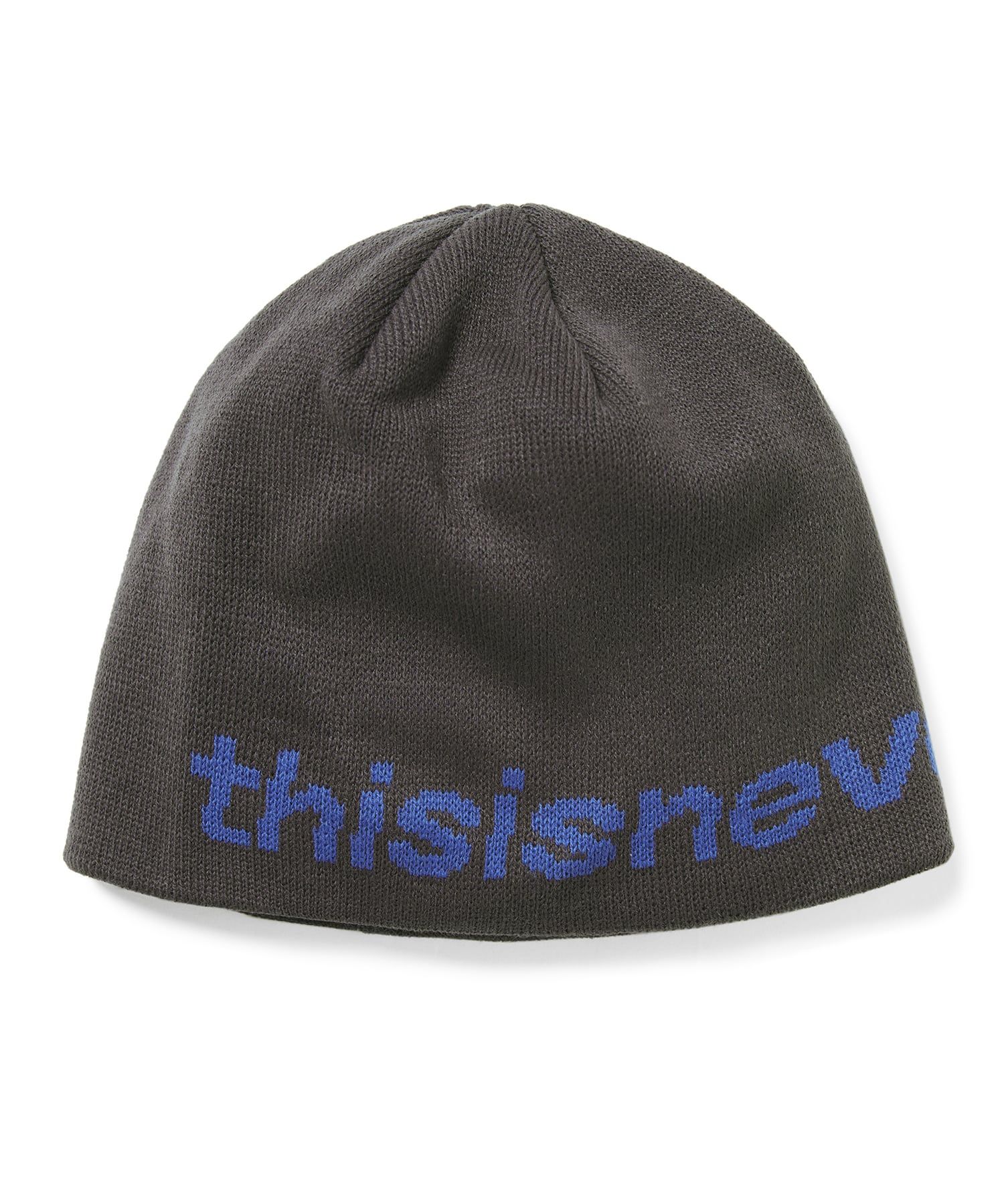 MUSINSA公式 | thisisneverthat SP-Logo No Cuff Beanie - Charcoal
