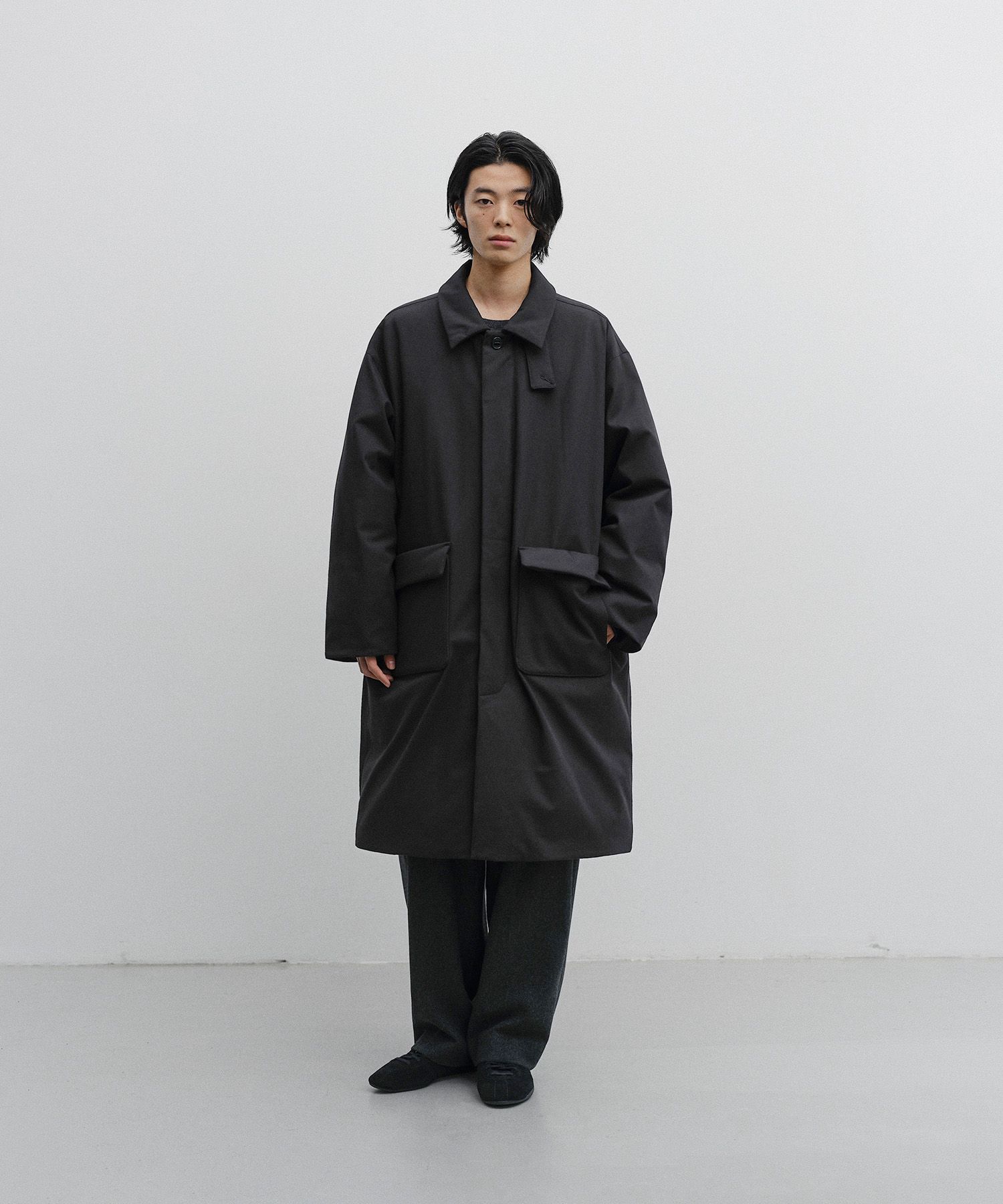 MUSINSA | ANOTHER OFFICE Ample Down Long Coat (Black)