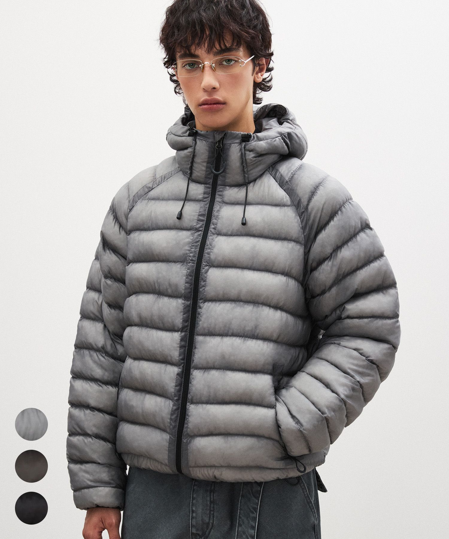 MUSINSA公式 | SUARE ライトシアシェルダウンジャケット - 3カラー