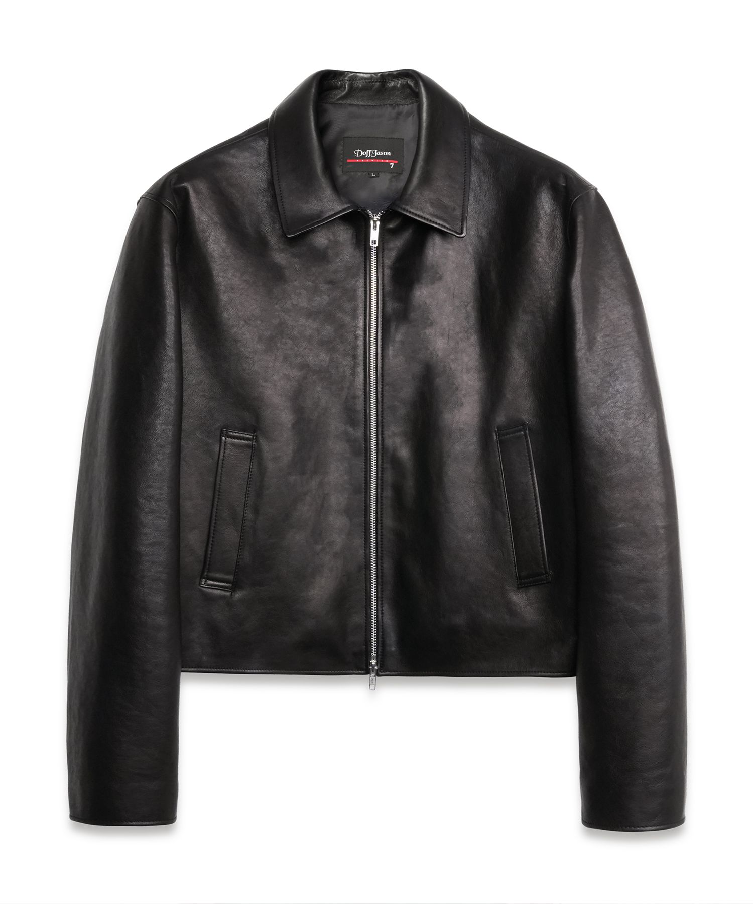 ドフジェーソン ラムスキン レザージャケット トープ【L】 DOFFJASON