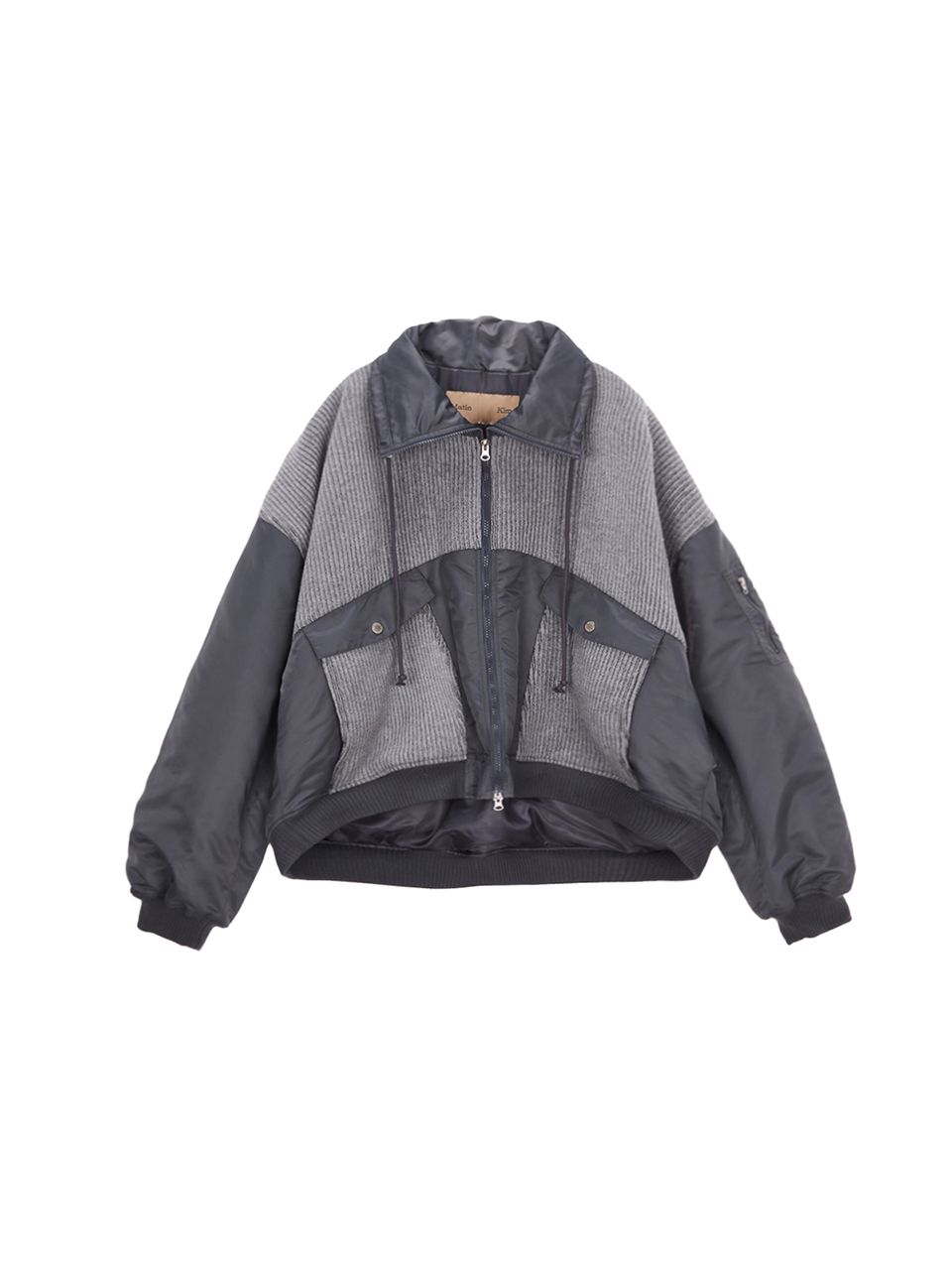 MUSINSA公式 | MATIN KIM UTILITY KNIT JUMPER FOR MEN IN GREY