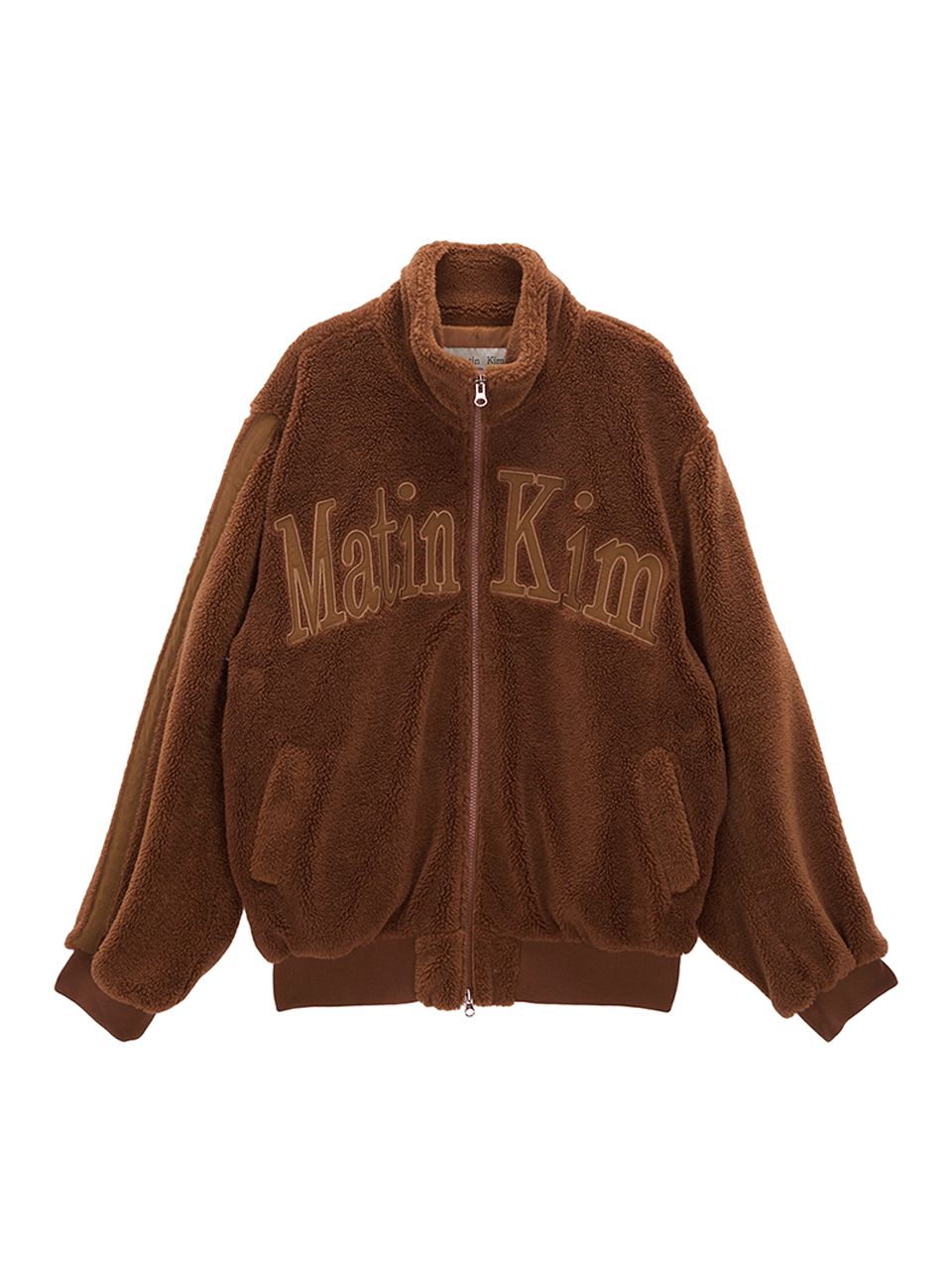 MUSINSA公式 | MATIN KIM TEDDY FLEECE JUMPER IN BROWN