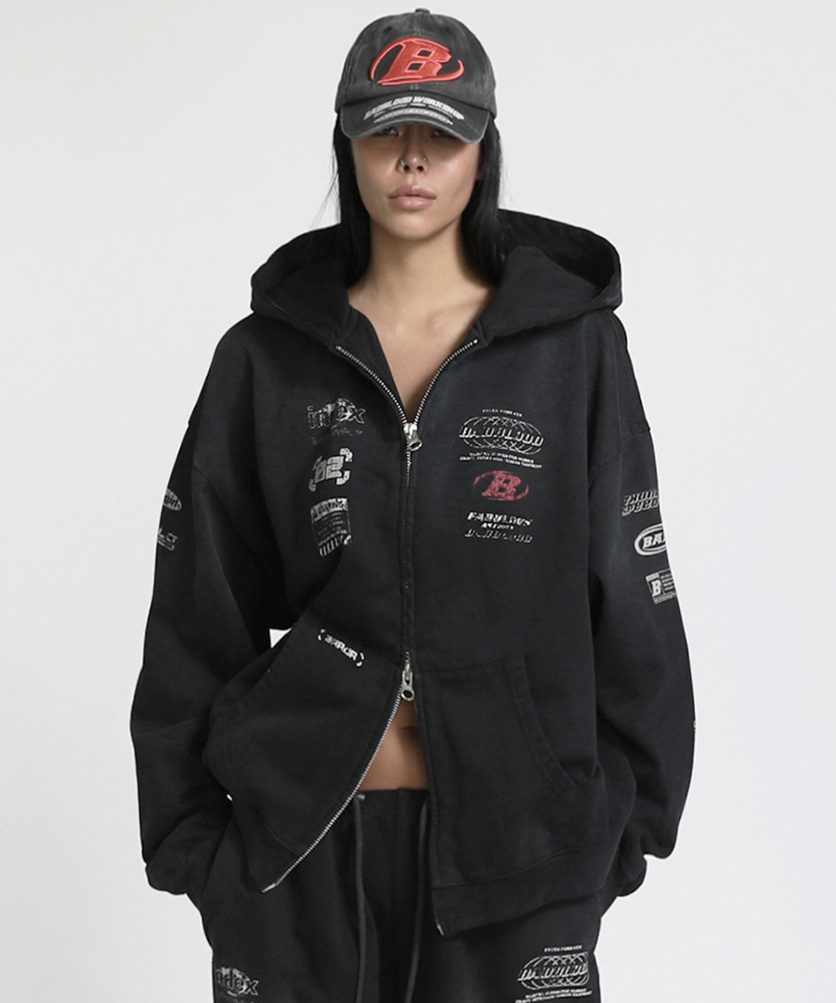 badblood ブラック パーカー S BADBLOOD - MUESTORE.MN