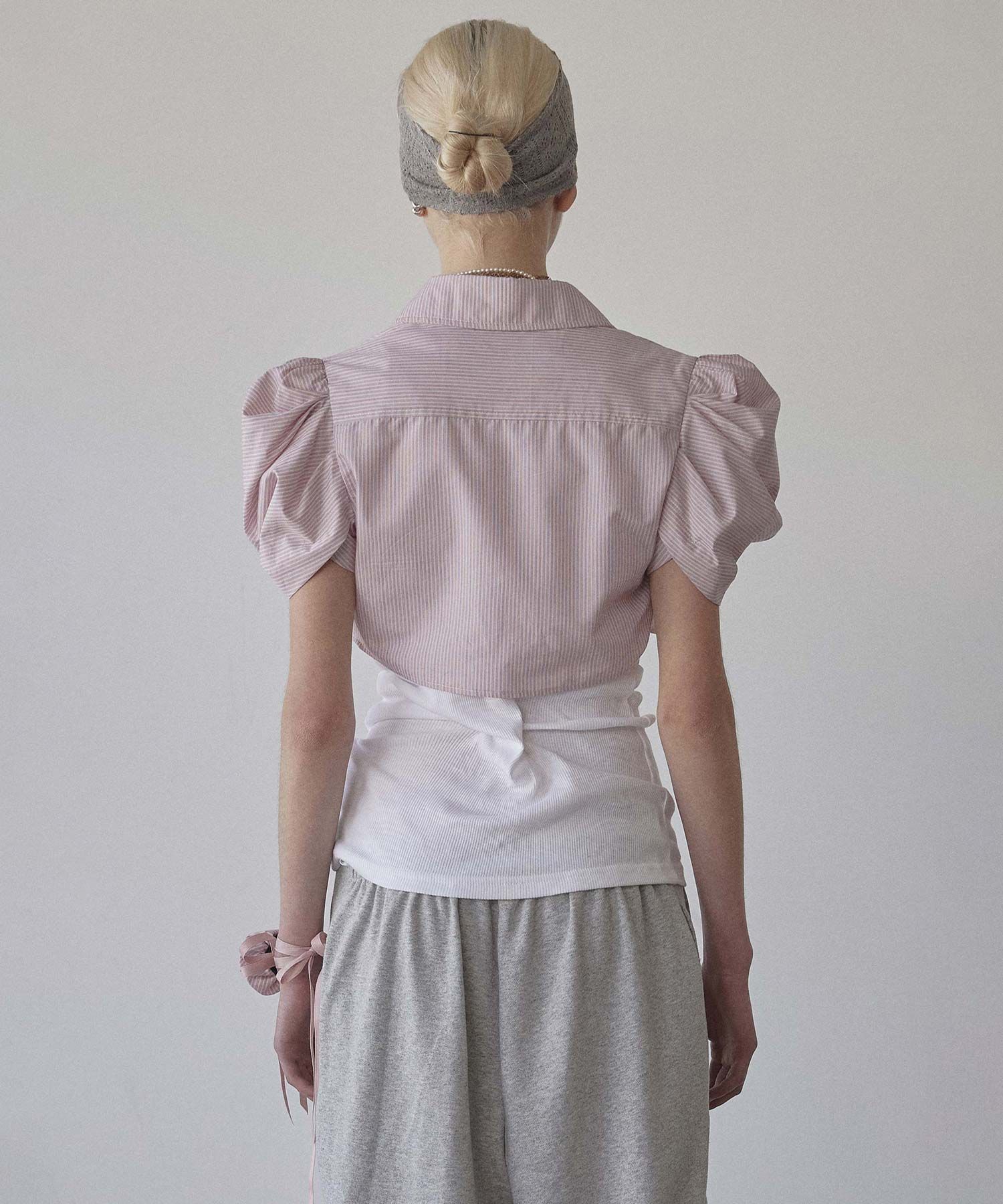 MUSINSA | SCULPTOR Rosetta Baby Shirt Pink Stripe