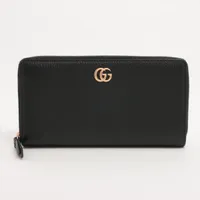 バレンシアガ エッセンシャル 519641 レザー ラウンドジップウォレット