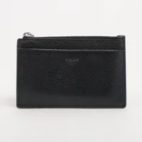 セリーヌ ジップ付きカードホルダー レザー フラグメントケース