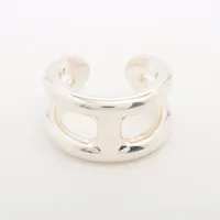 エルメス オスモズ PM リング 57 925 12.8g シルバー ZZ023215｜中古
