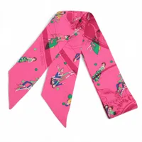 エルメス ツイリー GRAND MANEGE 大調教術 スカーフ シルク オレンジ