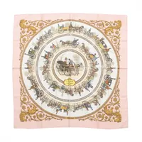 エルメス カレ90 SELLES A HOUSSE カバーへの腰かけ スカーフ シルク