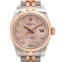 ロレックス デイトジャスト 179171 PG×SS PG×SS AT ピンク文字盤