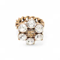 ヴィトン シュバリエール リング 925×ストーン 23.5g シルバー