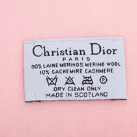 ディオール Diorロゴ マフラー ウール ピンク A3729190｜中古ブランド