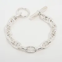 エルメス シェーヌダンクルMM ブレスレット 16コマ 925 56.3g シルバー