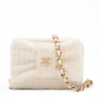 シャネル ココマーク ツイード チェーンウォレット ミニコインケース