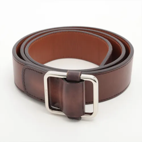 ベルルッティ レザー ベルト 85/34 ブラウン ABランクの買取実績価格