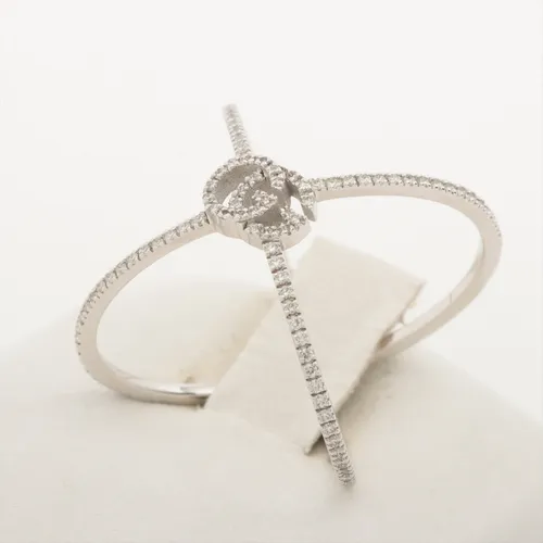 グッチ GGランニング ダイヤ リング 750(WG) 15 Aランクの買取実績