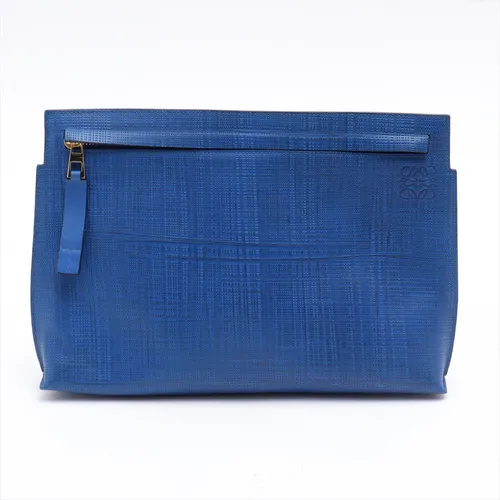 ロエベ レザー クラッチバッグ ブルー ABランクの買取実績価格