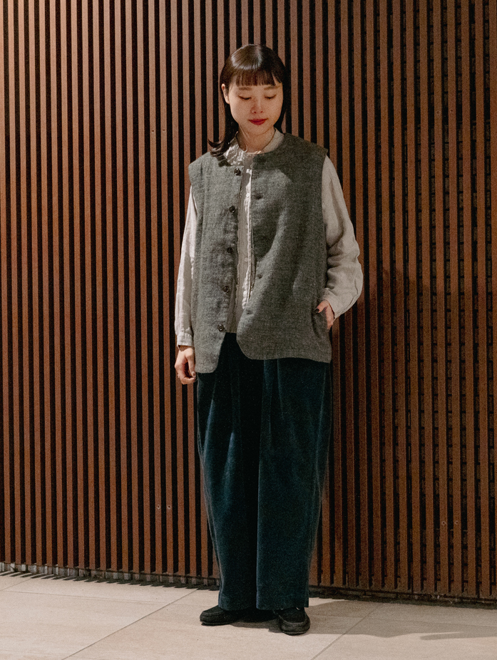 コーデュロイフロントポケットパンツ web limited｜nest Robe