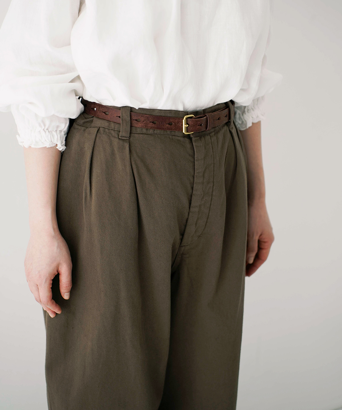 UpcycleLino] BASIC チノ2タックワイドパンツ new color｜nest Robe