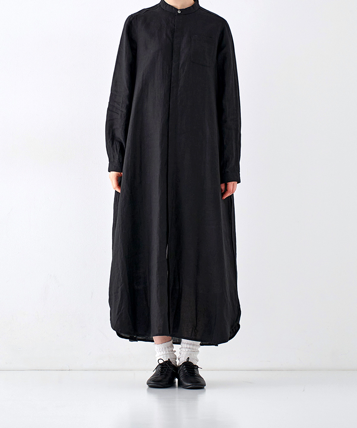 リネンバンドカラーシャツワンピース｜nest Robe / CONFECT ONLINE SHOP