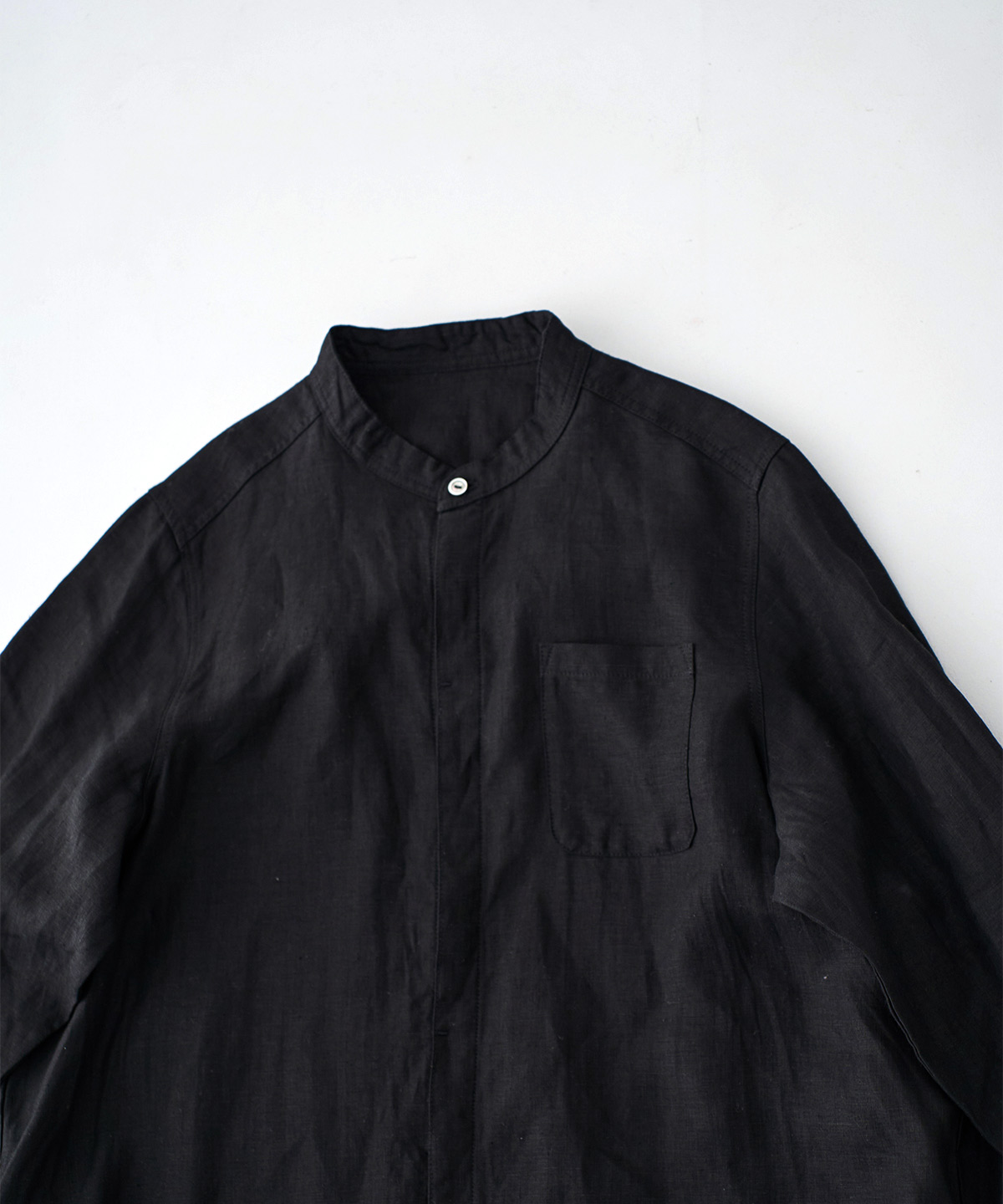 リネンバンドカラーシャツワンピース｜nest Robe / CONFECT ONLINE SHOP