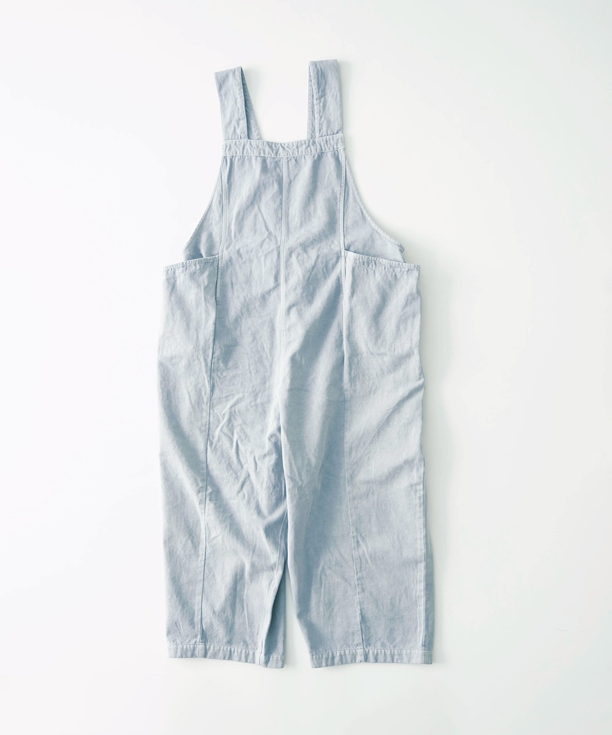 UpcycleLino] チノウォッシュカラーサロペット｜nest Robe / CONFECT