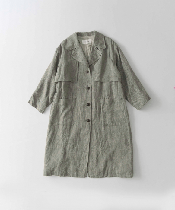 ◎リネンへリンボーントレンチコート｜nest Robe / CONFECT ONLINE SHOP