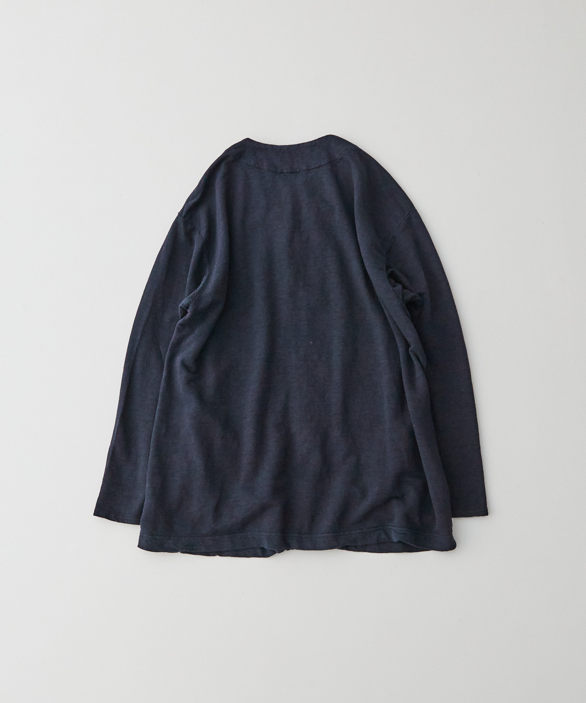 リネンインレー キーネック シャツカーディガン｜nest Robe / CONFECT