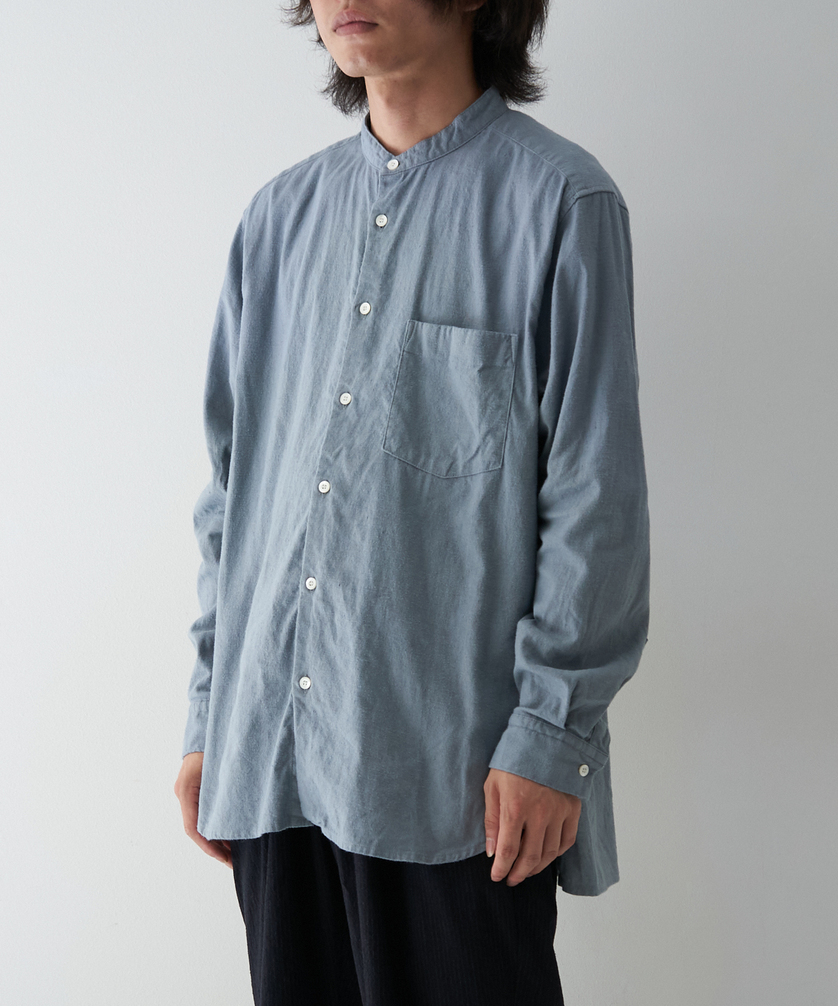 CONFECT ハイカウントリネンレギュラーカラーシャツ CONFECTハイ