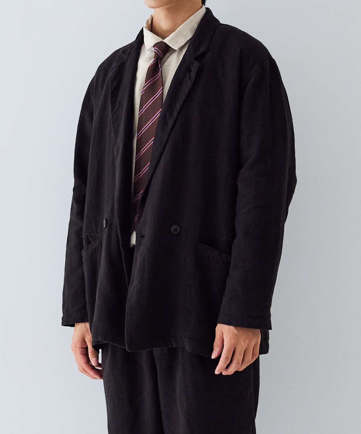 起毛リネン ダブルブレストジャケット｜nest Robe / CONFECT ONLINE SHOP