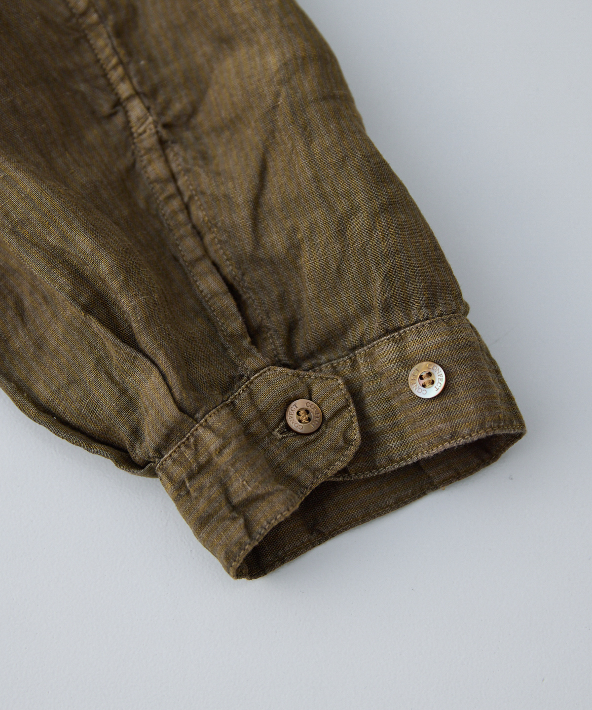 リネン ピグメントバイオ オープンカラーシャツ｜nest Robe / CONFECT