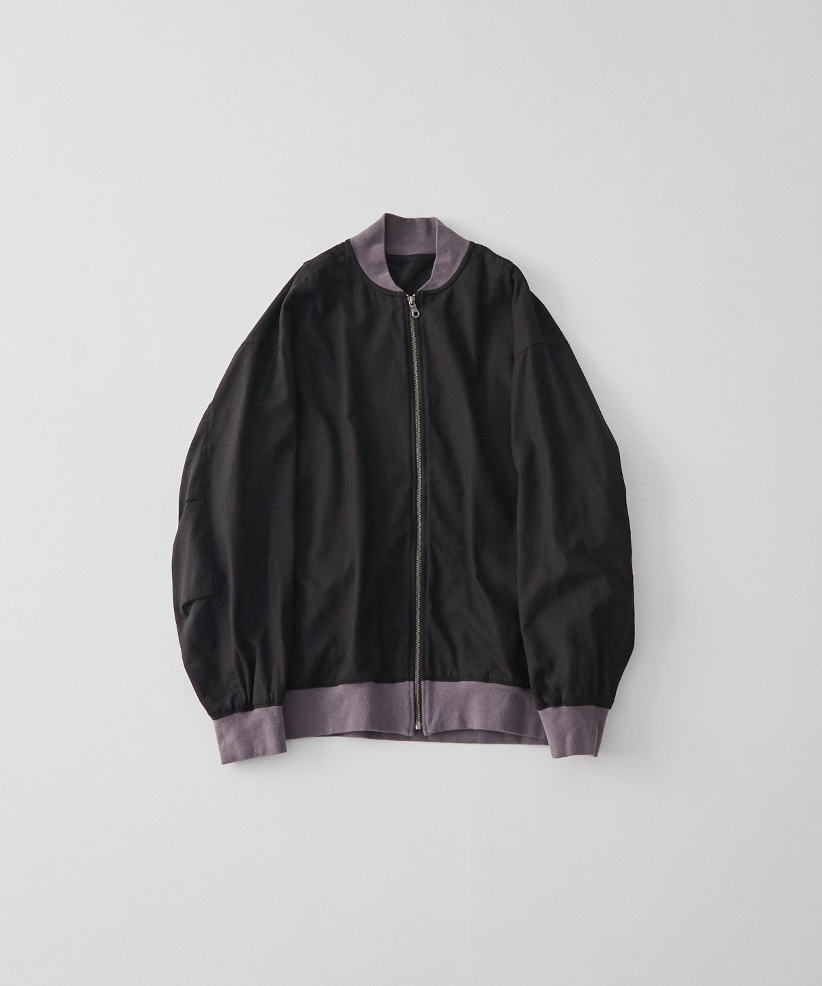 コットンシルク ネップサージ ライトボンバージャケット｜nest Robe