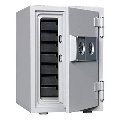 送料無料】 耐火金庫 シリンダー(鍵)式/幅346×奥行468×高さ509mm/53kg