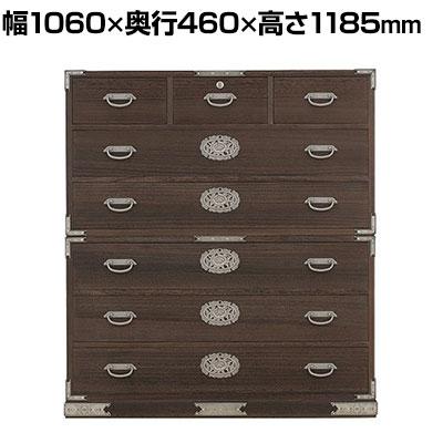 送料無料】 焼桐収納箪笥 6段 三条(さんじょう)桐タンス 着物 収納