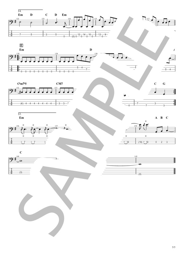 楽譜】CRAZY DOCTOR / LOUDNESS (エレキベース / 中級) - Piascore