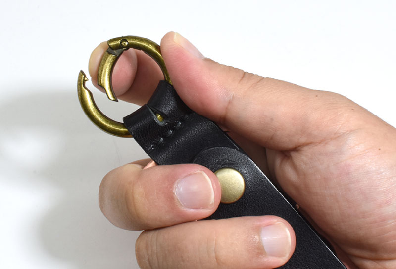 純銅削り出しアシストフック専用 栃木レザーストラップ