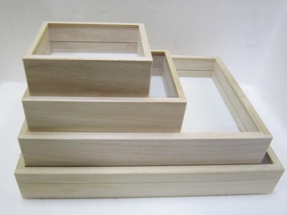 標本箱 印籠式桐箱 4個セット 標本箱 印籠式桐箱 4個セット