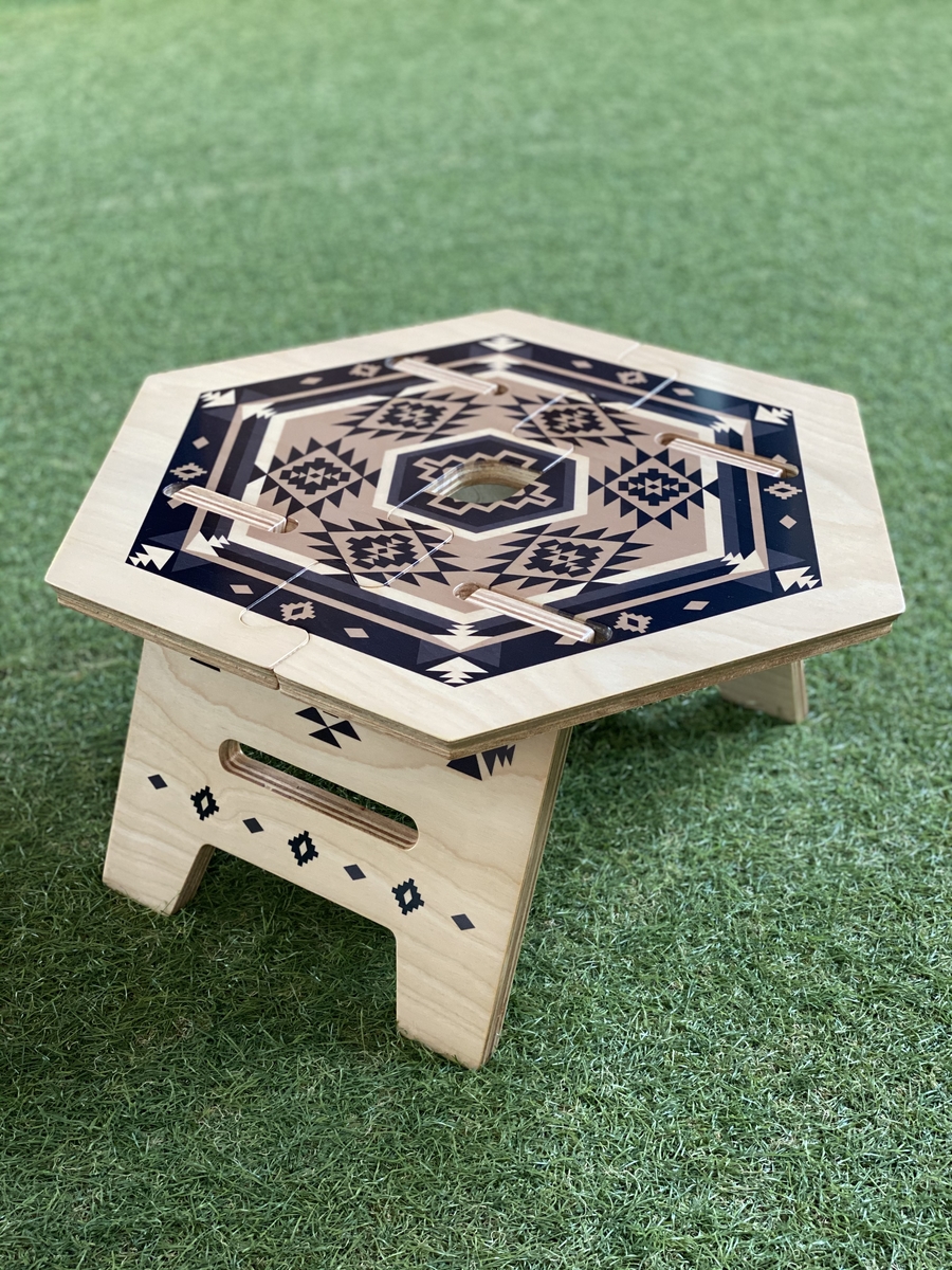 The Arth ヘキサテーブルセット woodenfiretable 旧ロゴ The Arth