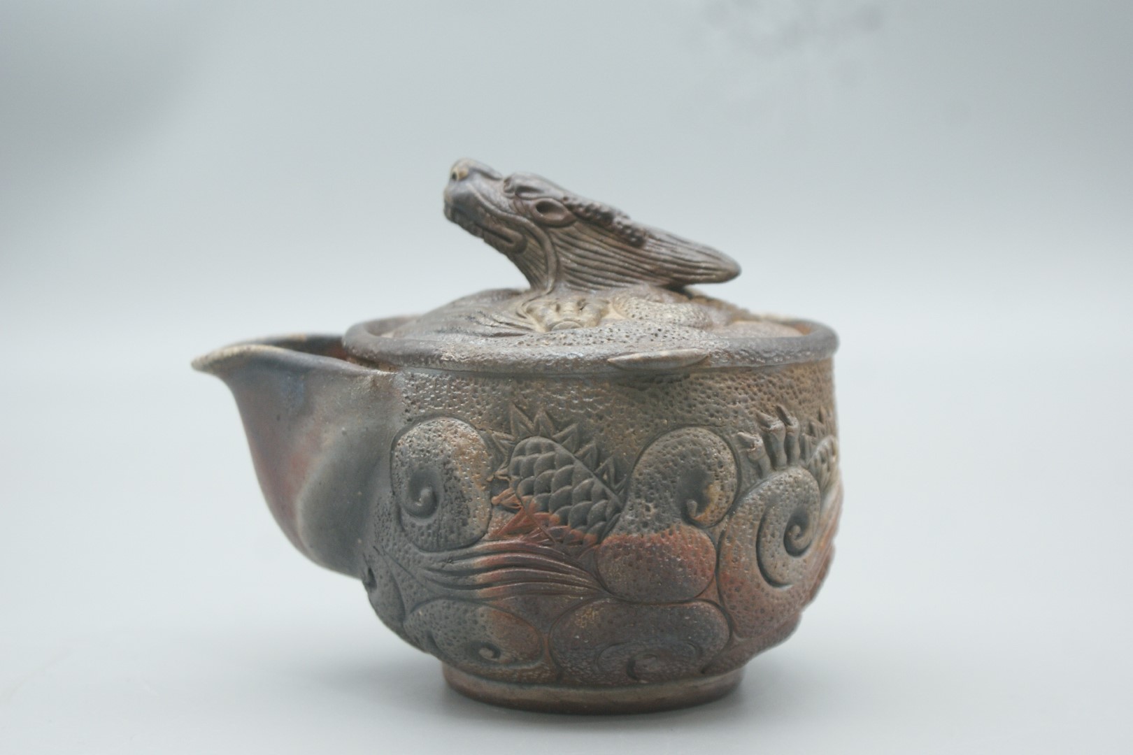 窯元 小西陶古 作 備前 宝瓶（龍） | 陶備堂オンラインショップ