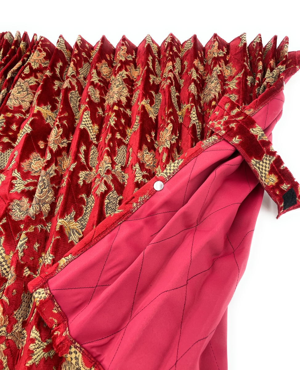 金華山仮眠カーテン左右セット 240×80cm丈】プリーツ加工＆裏地加工