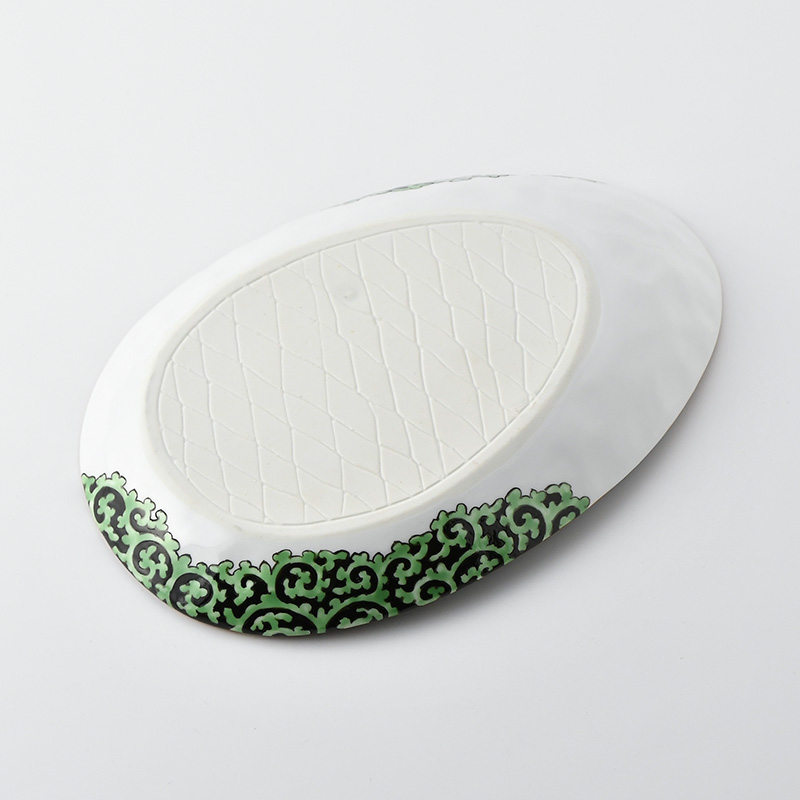 心和庵 中里博彦さん 7寸リムプレート 色絵 蛸唐草 作家 食器 心和庵