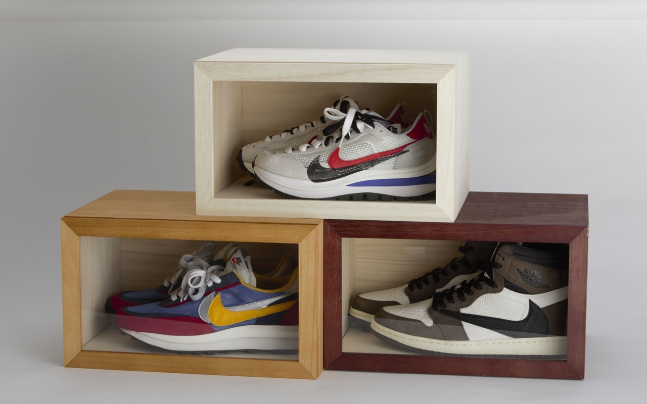 シューウィンドウ｜Shoewindow｜木製スニーカーボックス｜ヒツジウッド